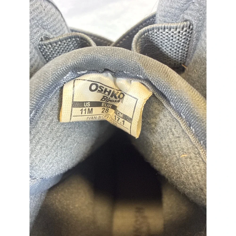 OshKosh Bgosh Ivan Boys Gray Camo Winter Snow Duck Boots Size 11M